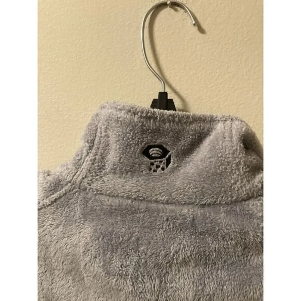 Mountain Hardwear Women's Sz M‎ Fleece Vest Full Zip Soft Pile Gray - Picture 7 of 11